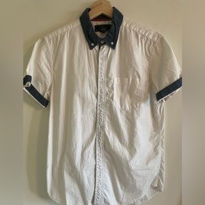 Forever 21, XS, White/Denim Accents